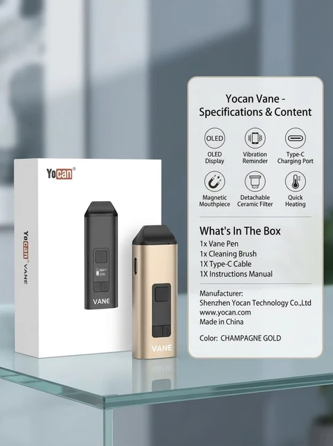 Vaporizador de Ervas Yocan Vane – Compacto, Moderno e Eficiente