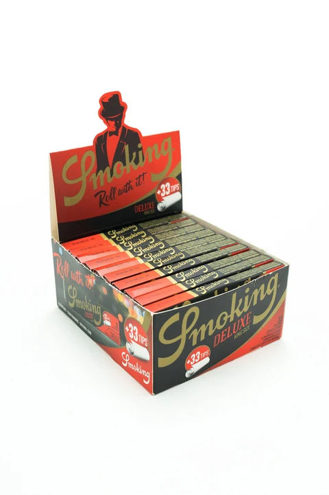 Mortalhas Smoking King Size Brancas + 33 Filtros